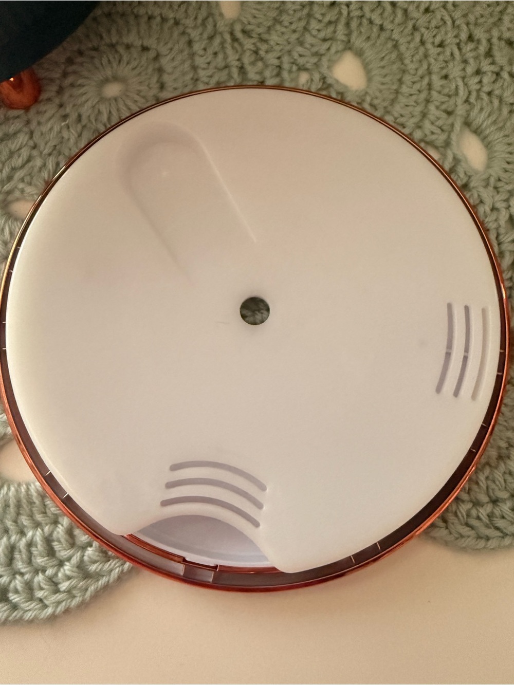 Aromatherapy Diffuser with Marble Top and Rose Gold Trim - Green - Picture 6 of 7